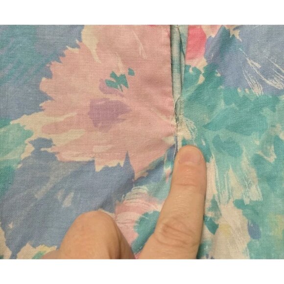 90s Vintage Girls Party Dress Size 10 Pastel Floral Print - Picture 5 of 6
